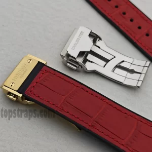 Rubber & Alligator Leather Strap for Hublot Classic Fusion Series 25x19mm