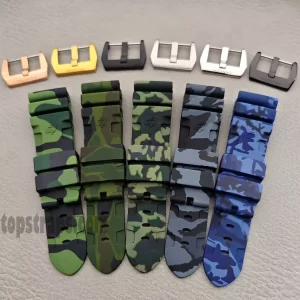 Camo Rubber Strap for Panerai 24/26mm