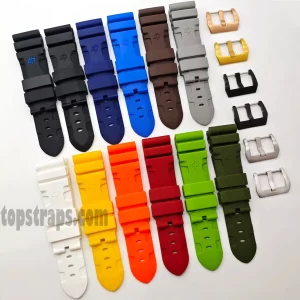 Rubber Strap for Panerai Submersible Officine 22/24/26mm