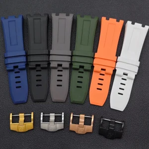 FKM Rubber Strap for AP Royal Oak Offshore 15710, 15703 – 28mm